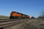 BNSF 6205 Heads the GALBAR West. 